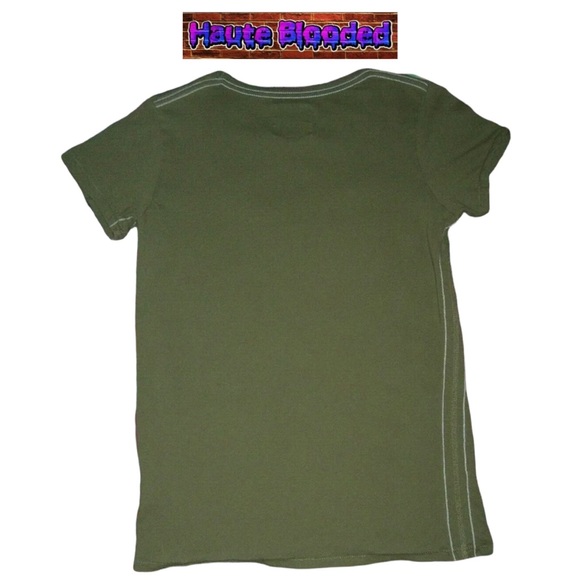 Limited Edition Trunk LTD Army Green Broken Heart Incubus Band Tee Shirt Sz L - Picture 3 of 9